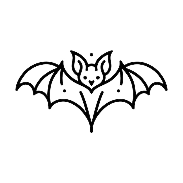 Halloween bat silhouette vector