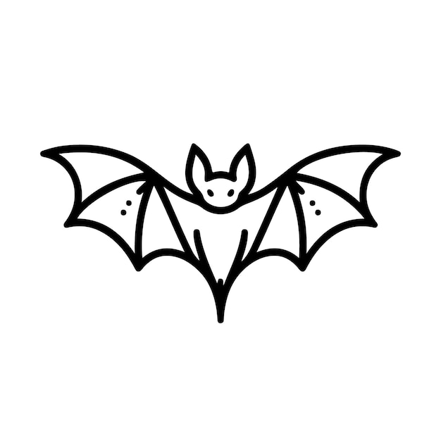 Halloween bat silhouette vector