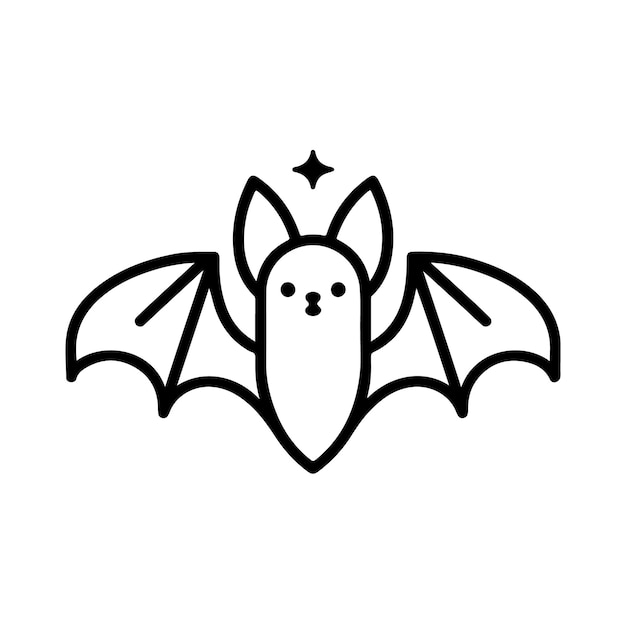 Halloween bat silhouette vector