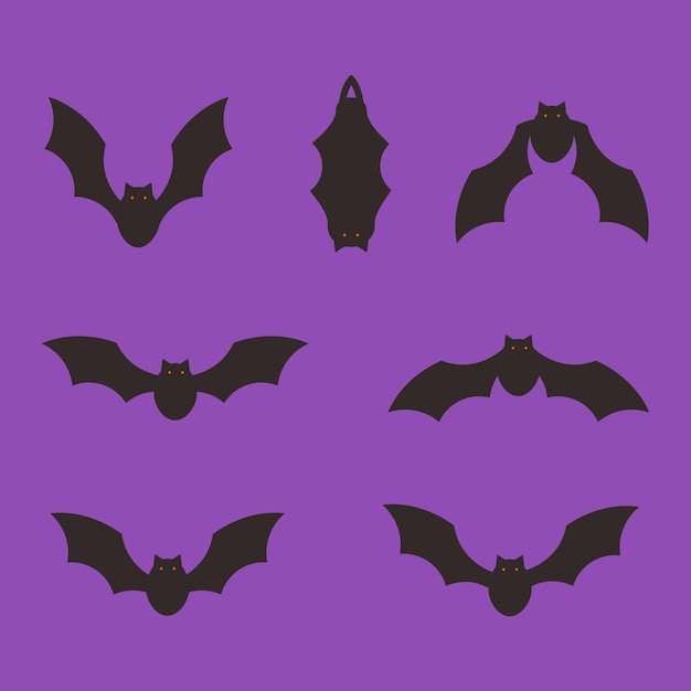 Halloween bats collection