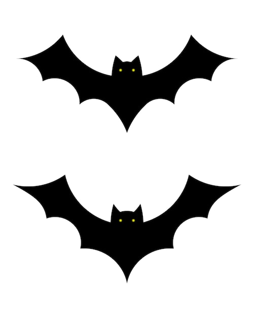 Vector halloween bats festive design icons