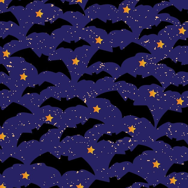 Halloween bats pattern texture background