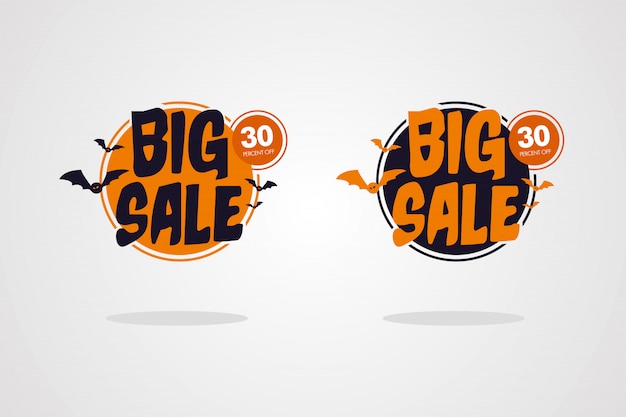 Halloween big sale banner set