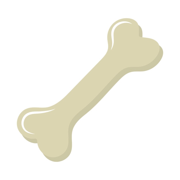 Halloween Bone or dog bone. Vector illustration.