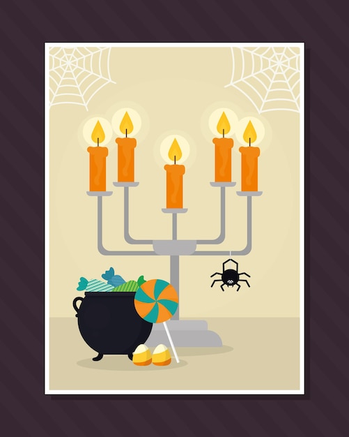 Halloween card design