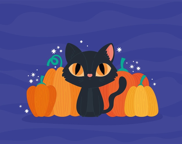 Halloween cat poster