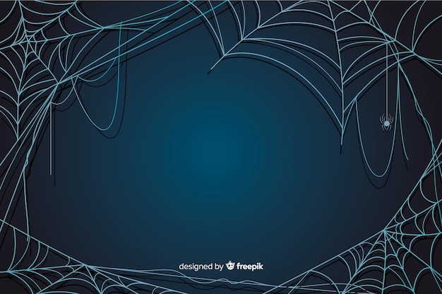 Halloween cobweb background