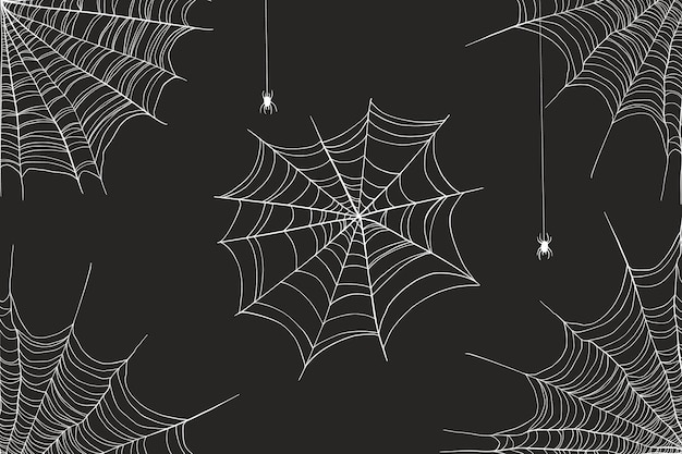 Halloween cobweb background