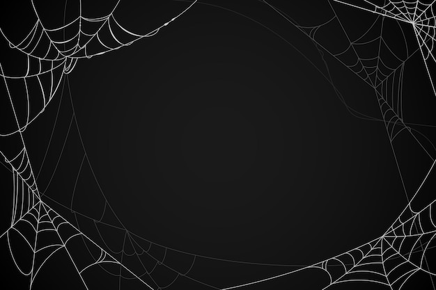 Halloween cobweb background