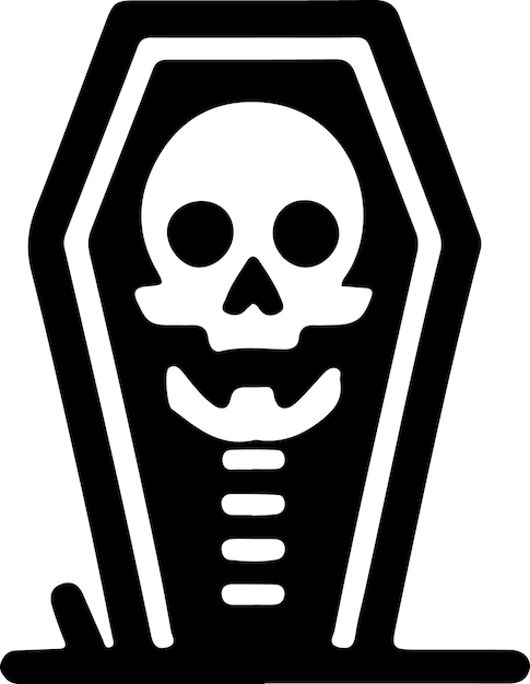 Halloween coffin icon