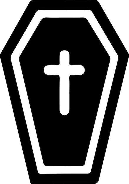 Halloween coffin icon