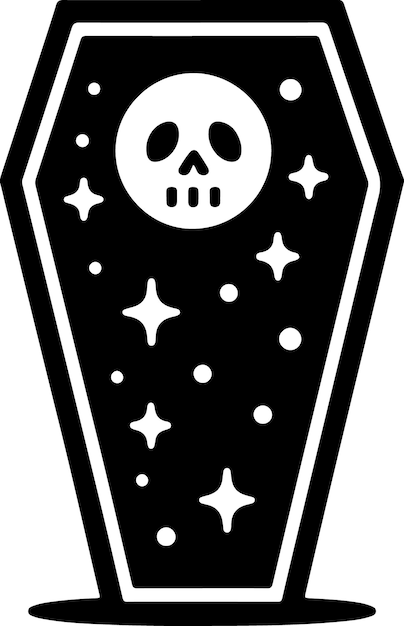 Halloween coffin icon