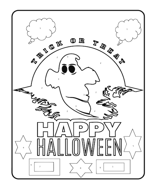 halloween coloring book for kids