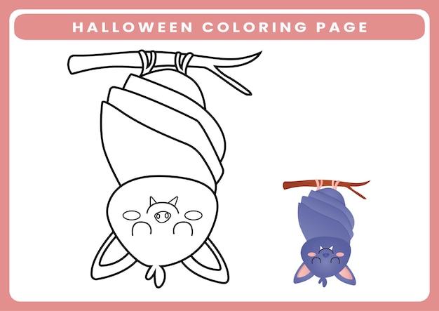 Halloween coloring page for kids