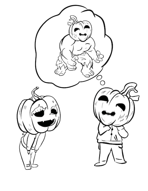 Halloween Coloring Page For Kids