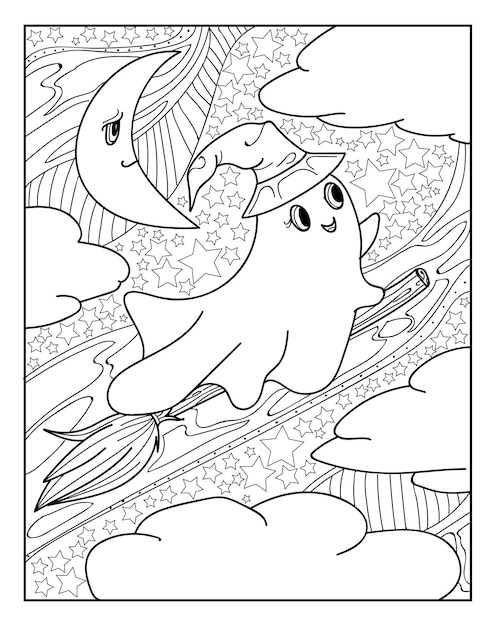 Halloween Coloring Pages for Adults Coloring Book 2022