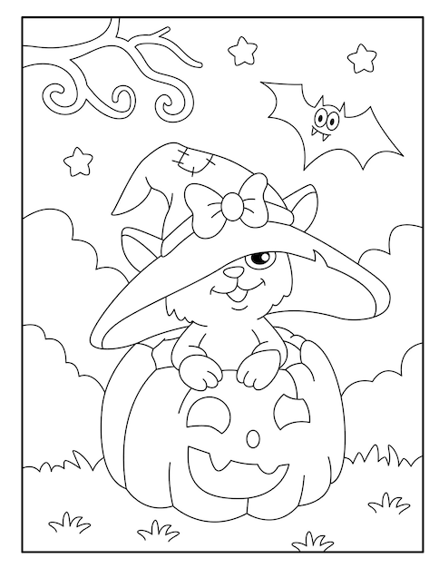 Halloween coloring pages for kids