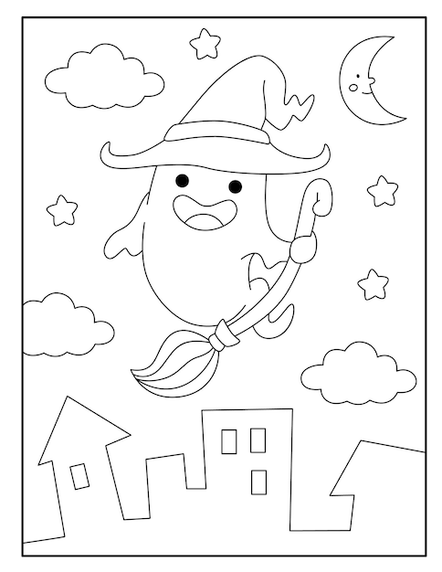 Halloween coloring pages for kids