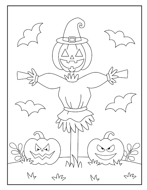 Halloween coloring pages for kids