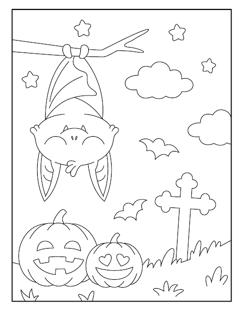 Halloween coloring pages for kids