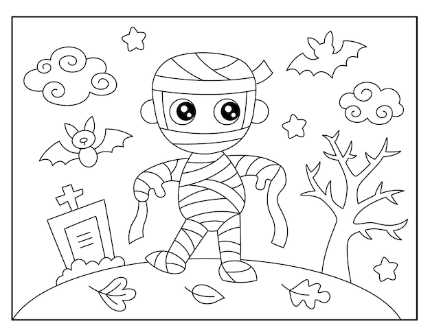 Halloween coloring pages for kids