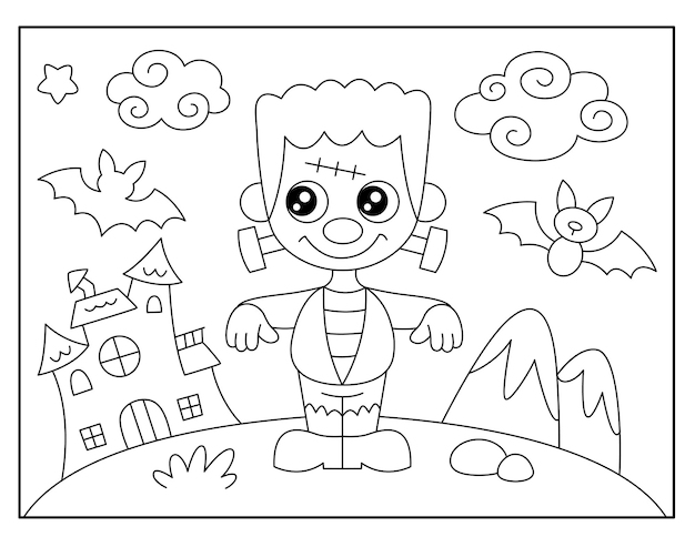 Halloween coloring pages for kids