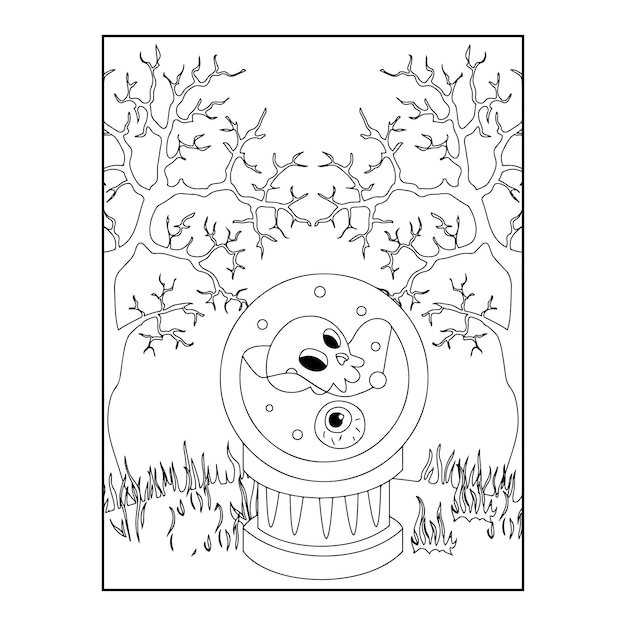 Halloween coloring pages for kids