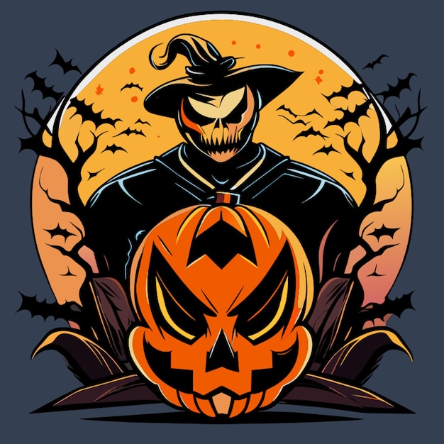 halloween concept images for tshirts vector illustration