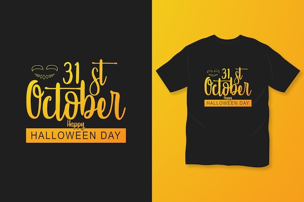 Halloween day tshirt template