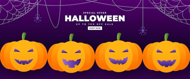 Halloween day vector illustration with pumpkin candy and ghost elements