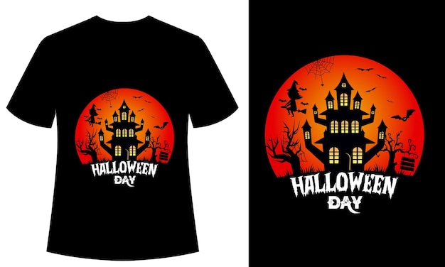 Halloween Day Vintage and Retro tshirt design