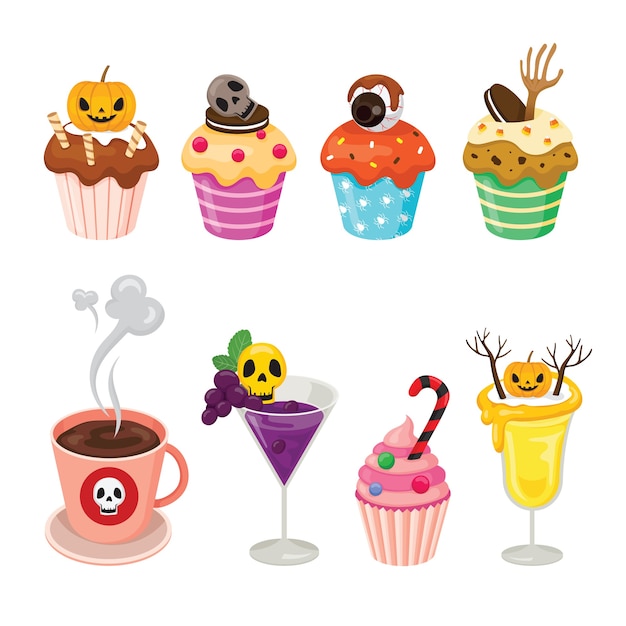 Halloween Desserts and Beverages Set