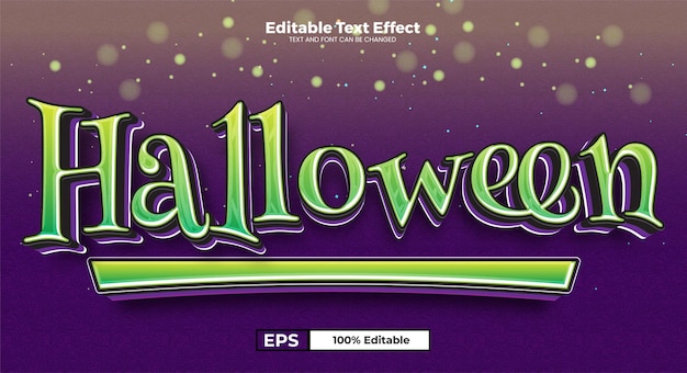 Halloween editable text effect in modern trend style