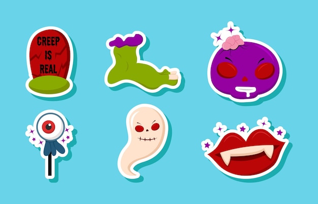 Halloween Element Sticker Set Collection