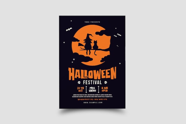 halloween flyer template