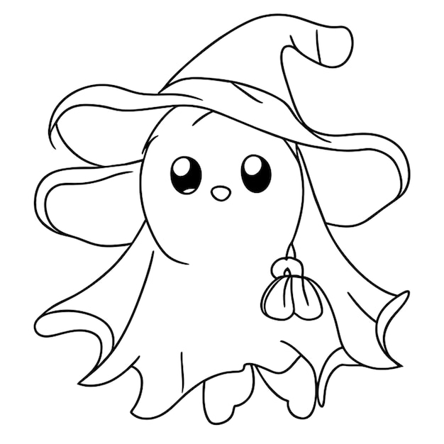 Vector halloween ghost coloring page free printable coloring pages images may be subject to copyright