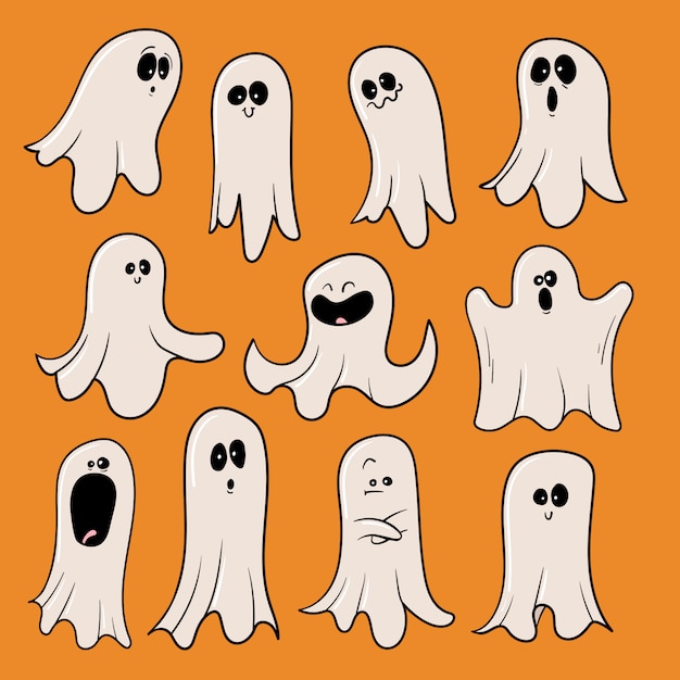 Halloween Ghosts set collection