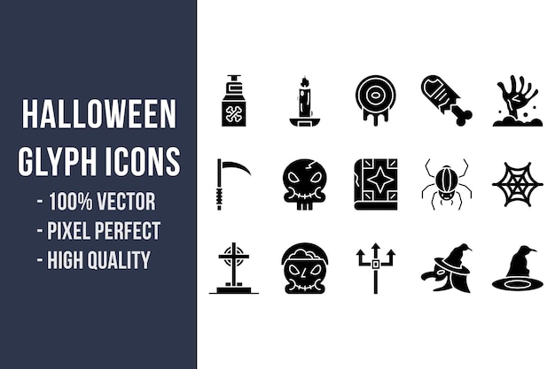 Halloween Glyph Icons