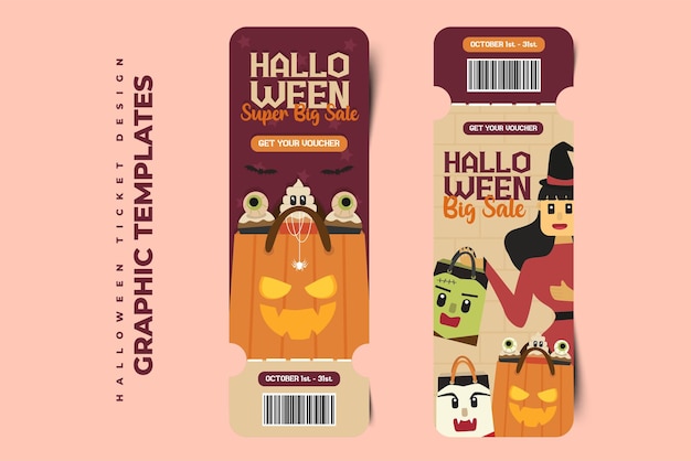 Halloween graphic design simple and elegant template that is easy to customize