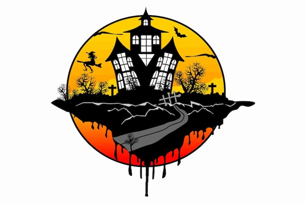 HALLOWEEN graphic t-shirt design and typography vector.