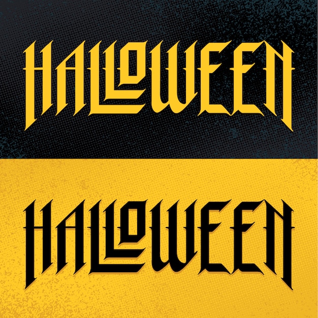 Halloween Hand-Drawn Gothic Lettering