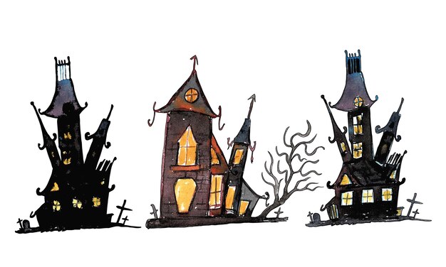 Halloween haunted house collection