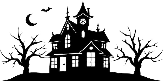 Halloween Haunted House vector