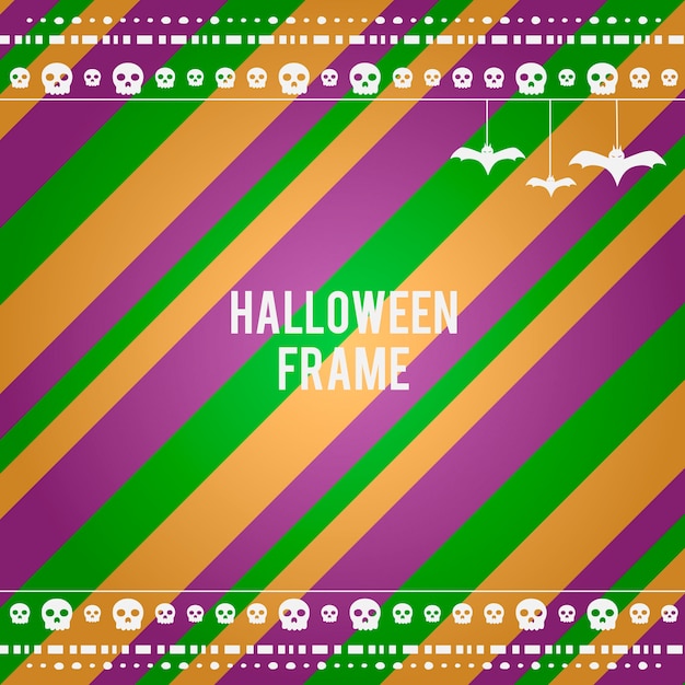 Halloween horizontal frame 