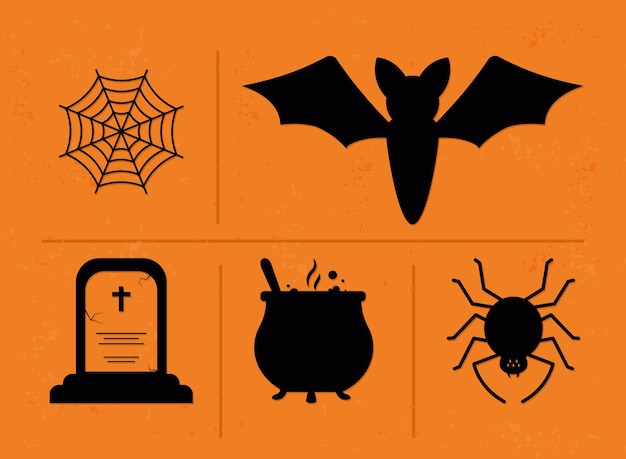 Halloween icon set