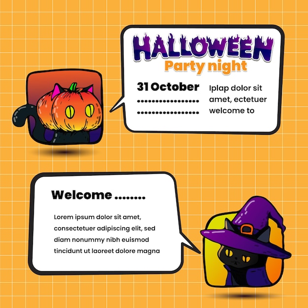 Halloween illustration vector design