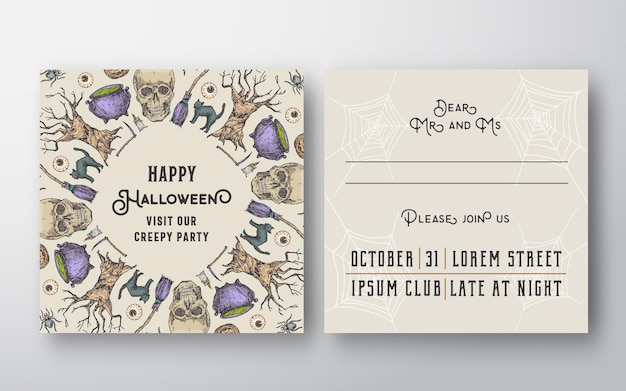 Halloween invitation card