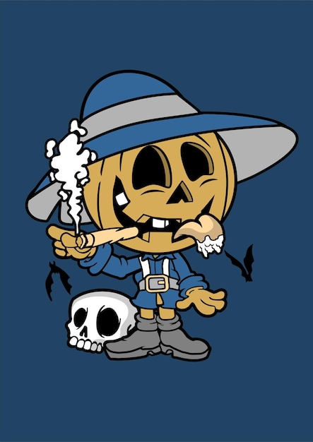 Halloween Kid Cartoon Character