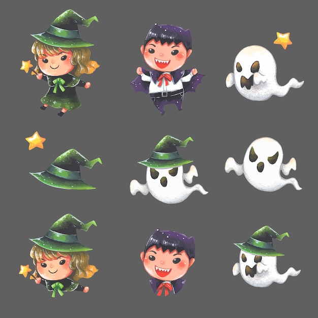 Halloween kid cartoon clipart