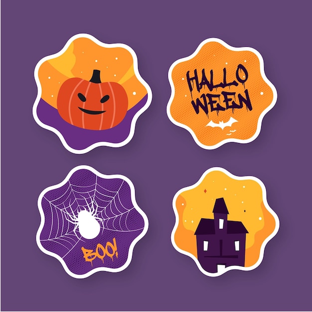 Halloween labels stamp for Halloween decorations